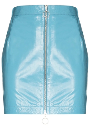 REMAIN Lizzie zipped mini skirt - Blue