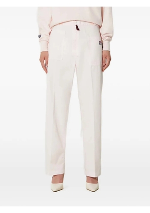 Fila logo-patch trousers - Pink