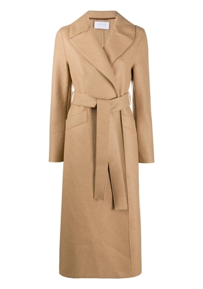 Harris Wharf London wrap-around virgin wool coat - Neutrals