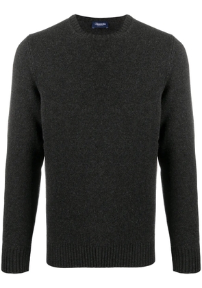 Drumohr rib-trimmed cashmere jumper - Grey