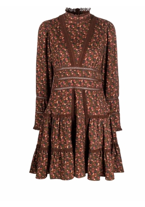 byTiMo floral print tiered dress - Brown