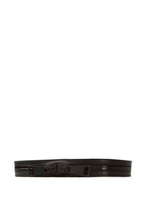 Ronald Pineau Zipper belt - Black