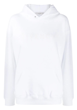 Givenchy logo print hoodie - White