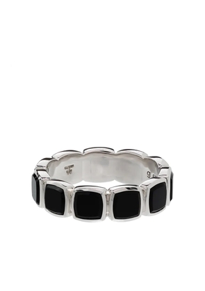 Tom Wood onyx embellished band ring - Silver