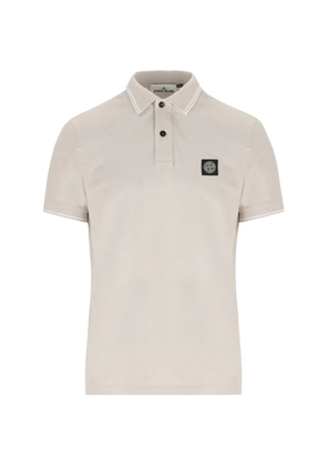 Stone Island logo-patch polo shirt - Neutrals