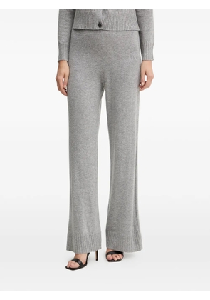 Armani Exchange ribbed logo trousers - Grey