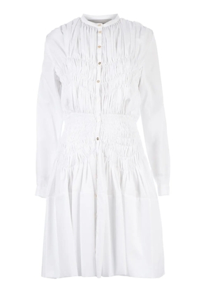 Maison Rabih Kayrouz ruche detail shirt dress - White