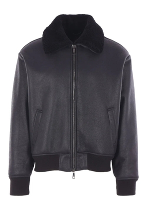 Giorgio Brato zip-up leather jacket - Black