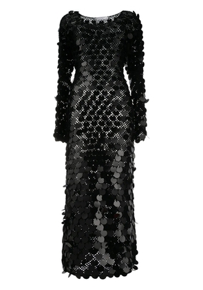 In The Mood For Love Patmos sequined maxi dress - Black
