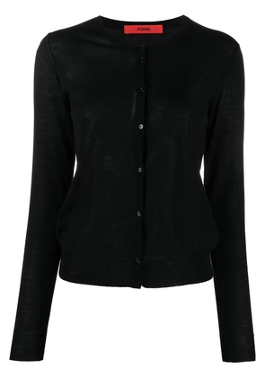 Roberto Collina round neck cardigan - Black