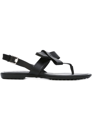 Tod's bow t-bar sandals - Black
