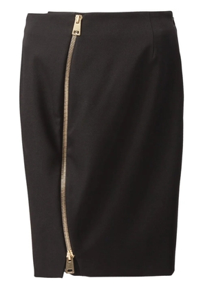 Bouchra Jarrar front zip pencil skirt - Black