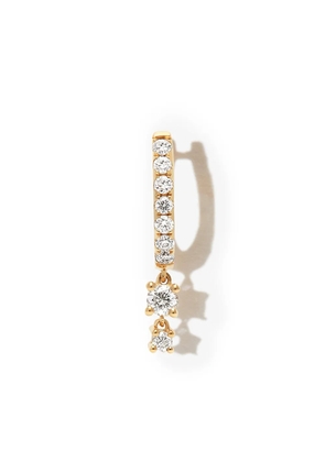 Jacquie Aiche 14kt yellow gold diamond mini hoop earring