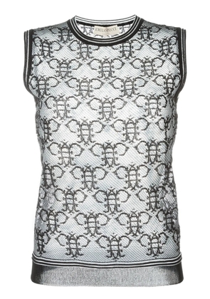 PUCCI sheer logo tank top - Black