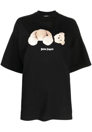 Palm Angels Teddy Bear cotton T-shirt - Black