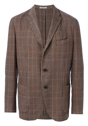 Boglioli Prince of Wales check blazer - Brown