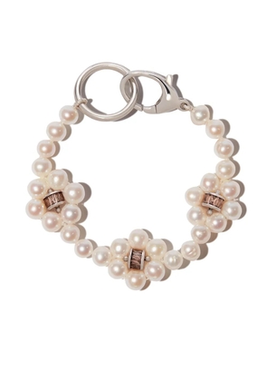 Hatton Labs freshwater pearl embellished bracelet - White