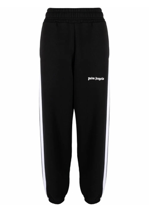 Palm Angels logo-print track pants - Black