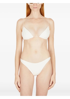 St. Agni wide-strap bikini bottom - White