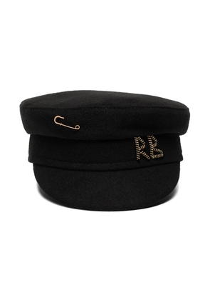 Ruslan Baginskiy safety-pin baker boy hat - Black