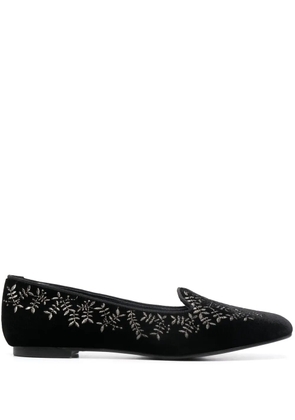10 CORSO COMO x Castañer Hojas velvet slippers - Black