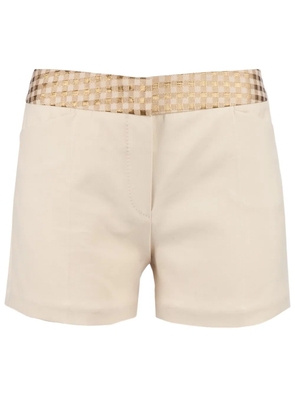 Giles structured shorts - Neutrals