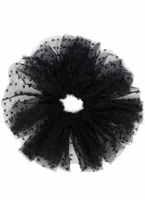 RED(V) point d'esprit tulle hairband - Black