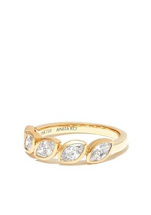 Anita Ko 18kt yellow gold diamond demi-eternity ring