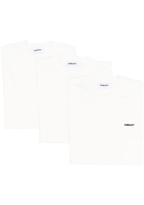 AMBUSH embroidered-logo detail T-shirt - White