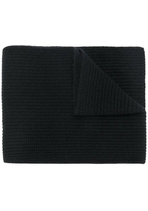 N.Peal ribbed cashmere scarf - Black
