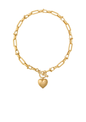 Brinker + Eliza Barbie Necklace in Metallic Gold.