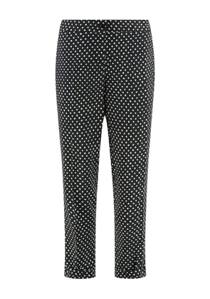 ETRO polka-dot cropped trousers - Black