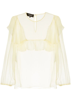 Rochas ruffled blouse - White