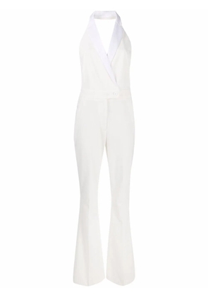 DONDUP double-breasted sleeveless jumpsuit - White