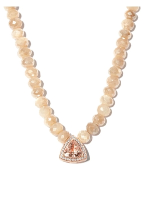 Jacquie Aiche 14kt rose gold multi-stone necklace - Pink