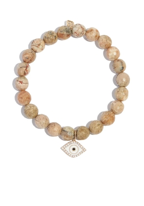 Sydney Evan 14kt yellow gold opal and diamond bracelet