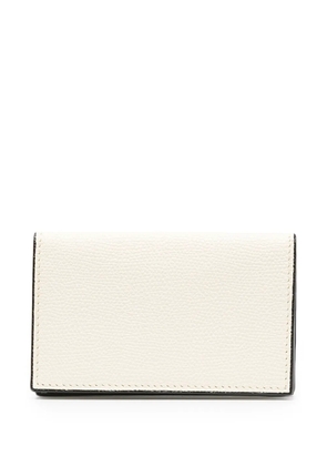 Valextra foldover leather wallet - White