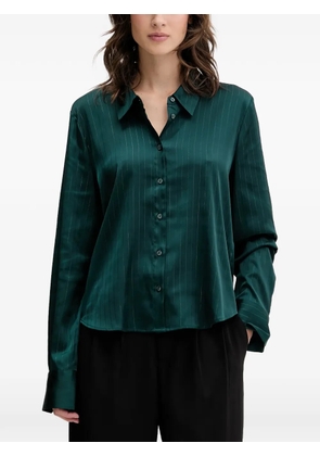 HUGO pinstripe buttoned shirt - Green