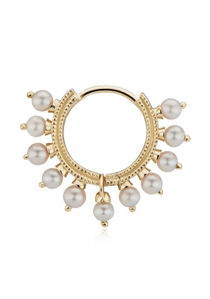 MARIA TASH 18kt yellow gold Coronet pearl hoop earring