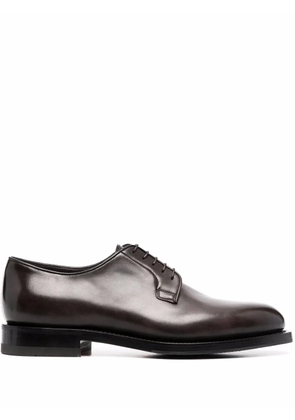 Santoni leather Derby shoes - Brown