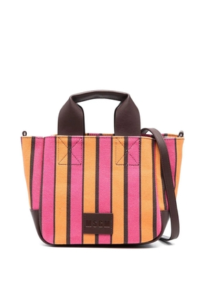 MSGM logo-patch tote bag - Pink