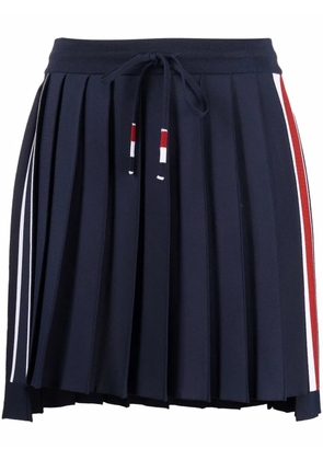 Thom Browne RWB pleated mini skirt - Blue