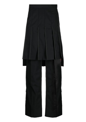 Thom Browne Super 120's Collage pleated trousers skirt - Black