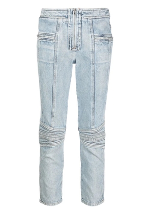 ISABEL MARANT zip-embellished cropped jeans - Blue
