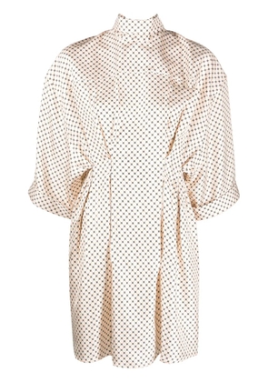 Lanvin polka-dot print dress - White