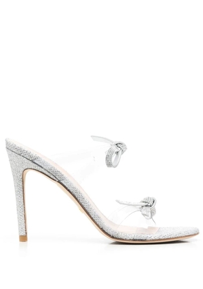 Stuart Weitzman embellished-bow detail 115mm sandals - Silver