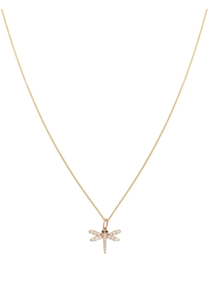 Sydney Evan 14kt yellow gold dragonfly charm necklace