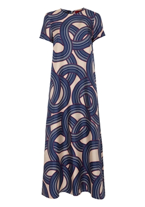 La DoubleJ Swing maxi dress - Blue