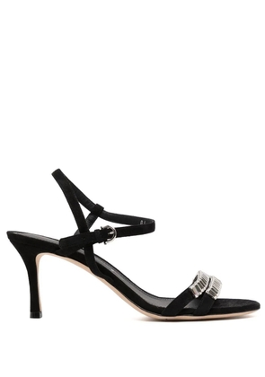 Ferragamo 70mm crystal-embellished sandals - Black