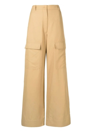 Stella McCartney wide-leg flap-pocket trousers - Neutrals